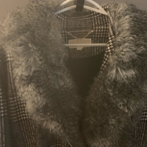 Michaels kors penny lane maxi coat with Faux Fur Collar pea coat - Picture 4 of 6